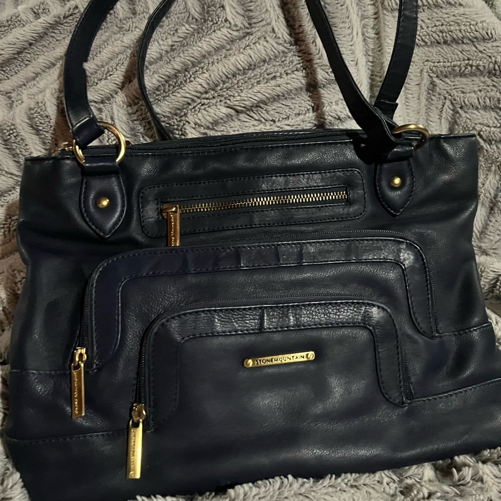 Stone Mountain Accessories Navy Shoulder Bag